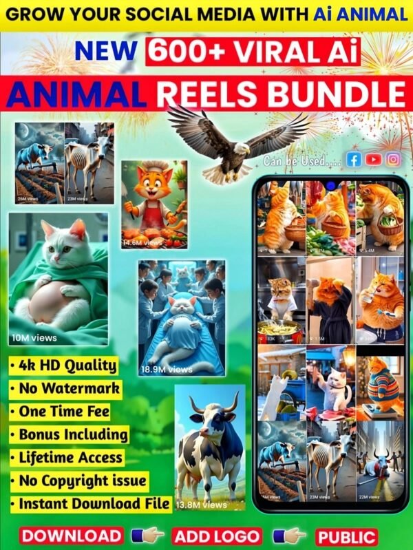 600+ AI Animals Trending Reels